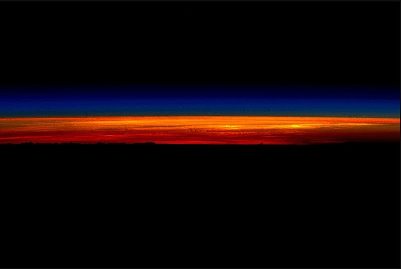 Vibrant Sunrise From Orbit