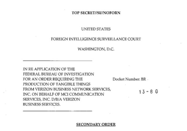 FISA Court Order to Spy on Americans - Full Text