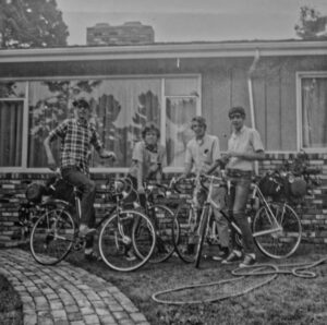 Four Amigos Setting off to Yosemite - on bikes. Taking the "shortcut" to Big Sur, to Earlimart, Kerman - then 12 miles UP to Yosemite's South Gate.