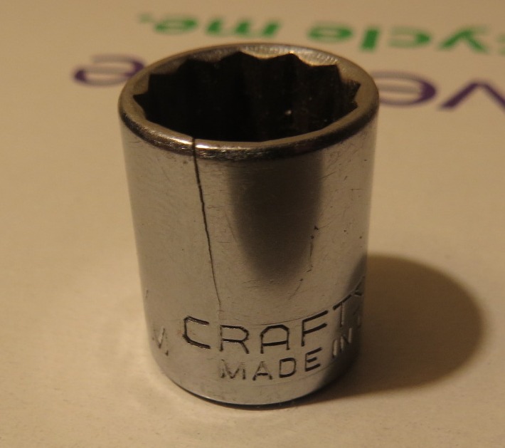 Craftsman Socket - Cracked - Lifetime Warranty Ignored